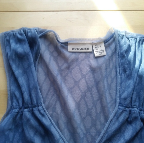 DKNY Jeans sheer tank top - Picture 2 of 3